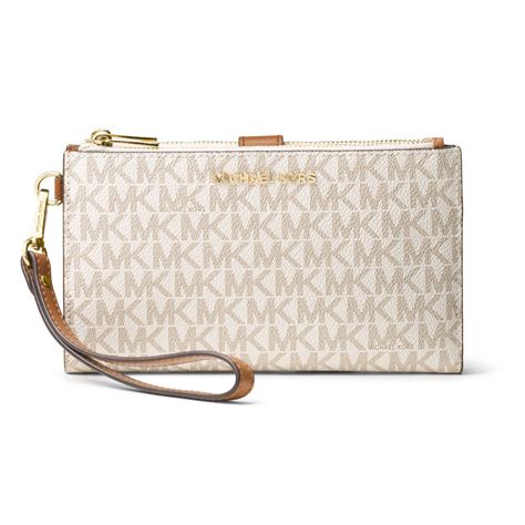 michael kors double zip wristlet.